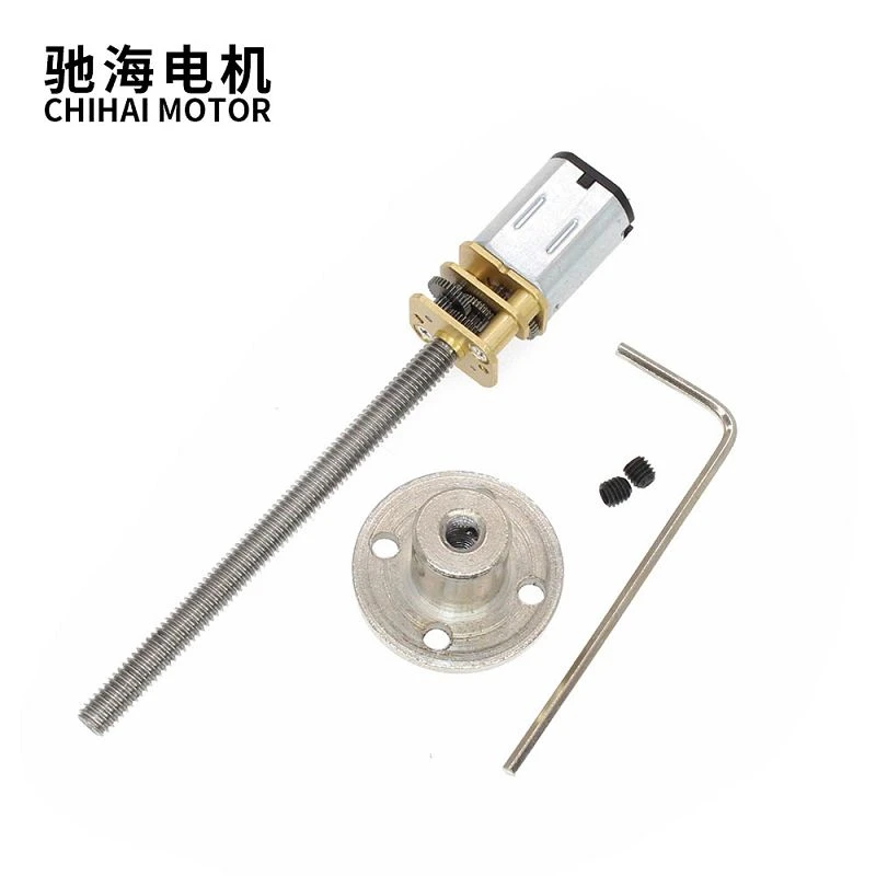 M4x55mm Screw Threaded Shaft N20 DC Mini Gear Motor
